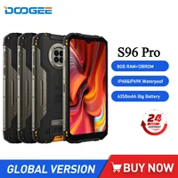DOOGEE S96 Pro IP68 Waterproof Rugged Phone 6.22 Inch 8G+128G Smartphone Helio G90 Android 10 Mobile Phone 6350mAh NFC On Sale