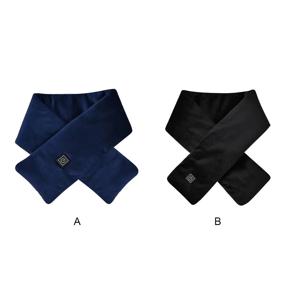 

Heating Scarf Heated Pad Neck Brace Workmanship USB Charging Multipurpose Thermal Shawl Camping Fittings Cotton Dark Blue