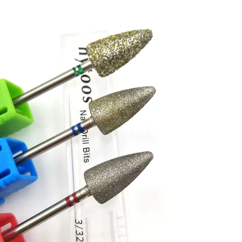 Набор Алмазных Сверл HYTOOS Для Педикюра # 60 130 180 3/32 Дюйма Вращающаяся Электрической