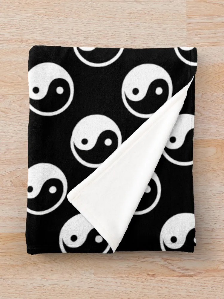 Черно-белое одеяло Иньян тонкие декоративные теплые зимние одеяла для дивана
