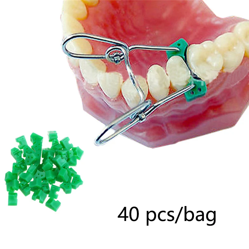 

40pcs/bag Dental Silicone Add On Wedges Rubber TOR VM Delta Ring Tine Silicone Dental Wedges Rubber No 1.861 Dental material