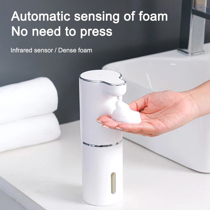 

Automatic Foam Soap Dispensers 300ml Infrared Contactless USB Rechargeable Smart Liquid Soap Dispense Suit for Kitchen Bathroom