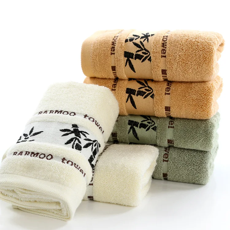 

Black Ink Bamboo Jacquard Width Break Thick Hand Washing Towel Soft Best Value Towels For Bathroom 3 Color