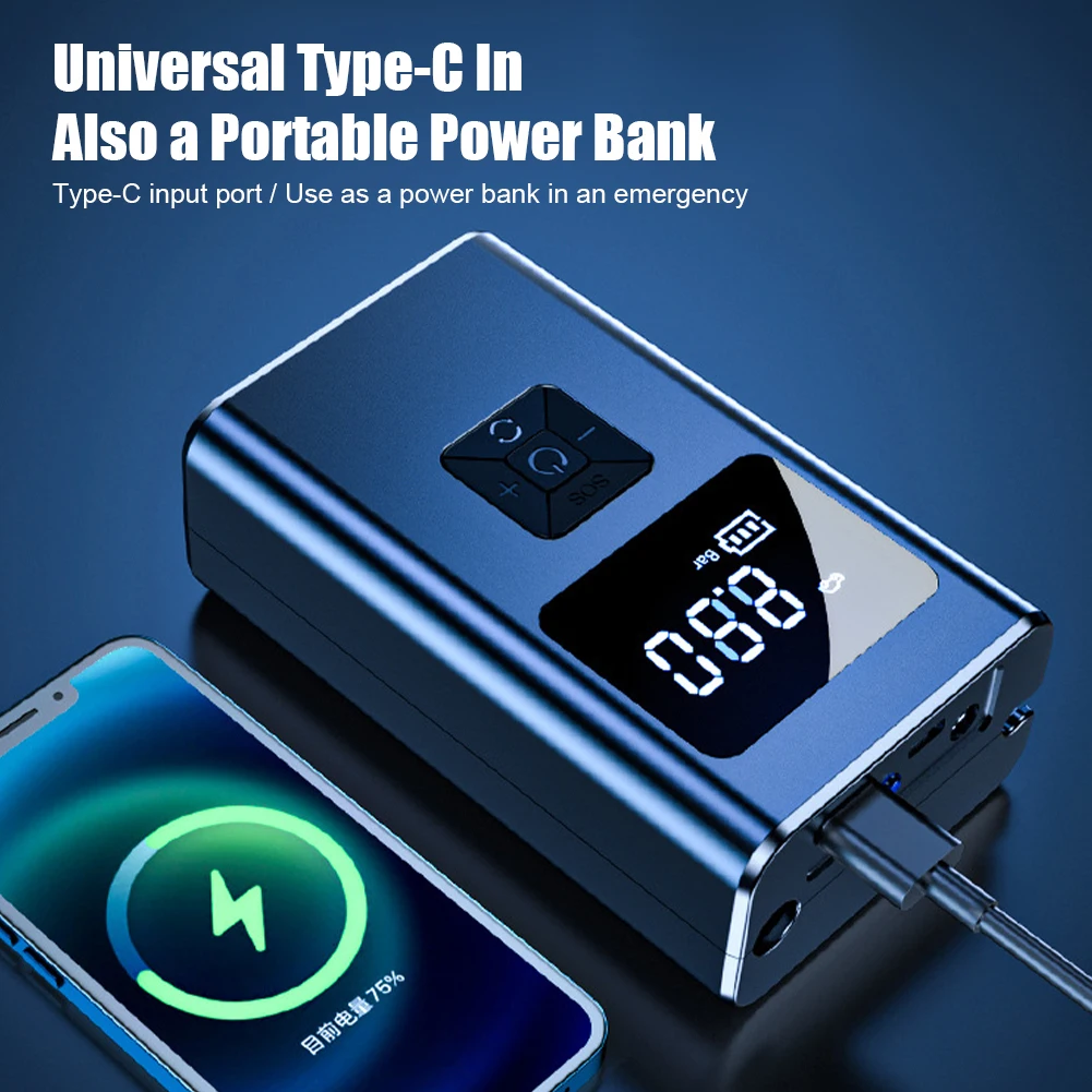 

Car Tire Inflator Bicycles Air Pump 12V 150PSI Portable Wireless Compressor Pump Electric Air Inflation For Motorcycles Balls
