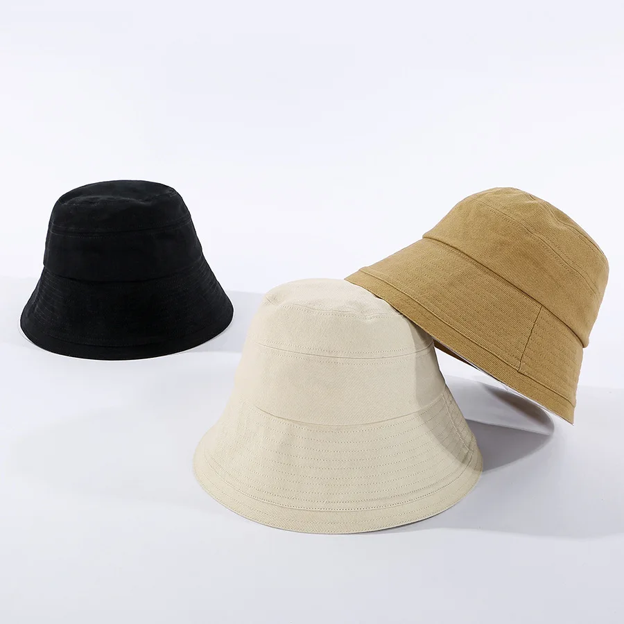 

Taobao hat new ins harajuku contracted cotton bucket hats female Han Guodong door web celebrity pure color fisherman hatcool dow