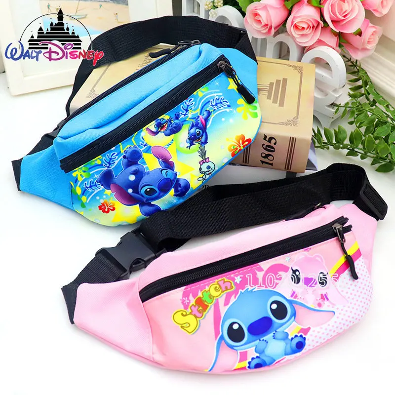 

Disney Stitch New Children's Waistpack Cartoon Cute Children's Crossbody Bag Fashion Casual Girls Zero Wallet Large Capacity