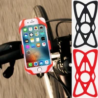 bike motorcycle phone holder band silicone fasten phone mount universal elastic rubber security fix strap holder accessories