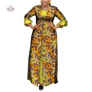 Платья, африканские платья для женщин, элегантное вечернее платье Дашики, стандартная африканская одежда без цветов WY3880