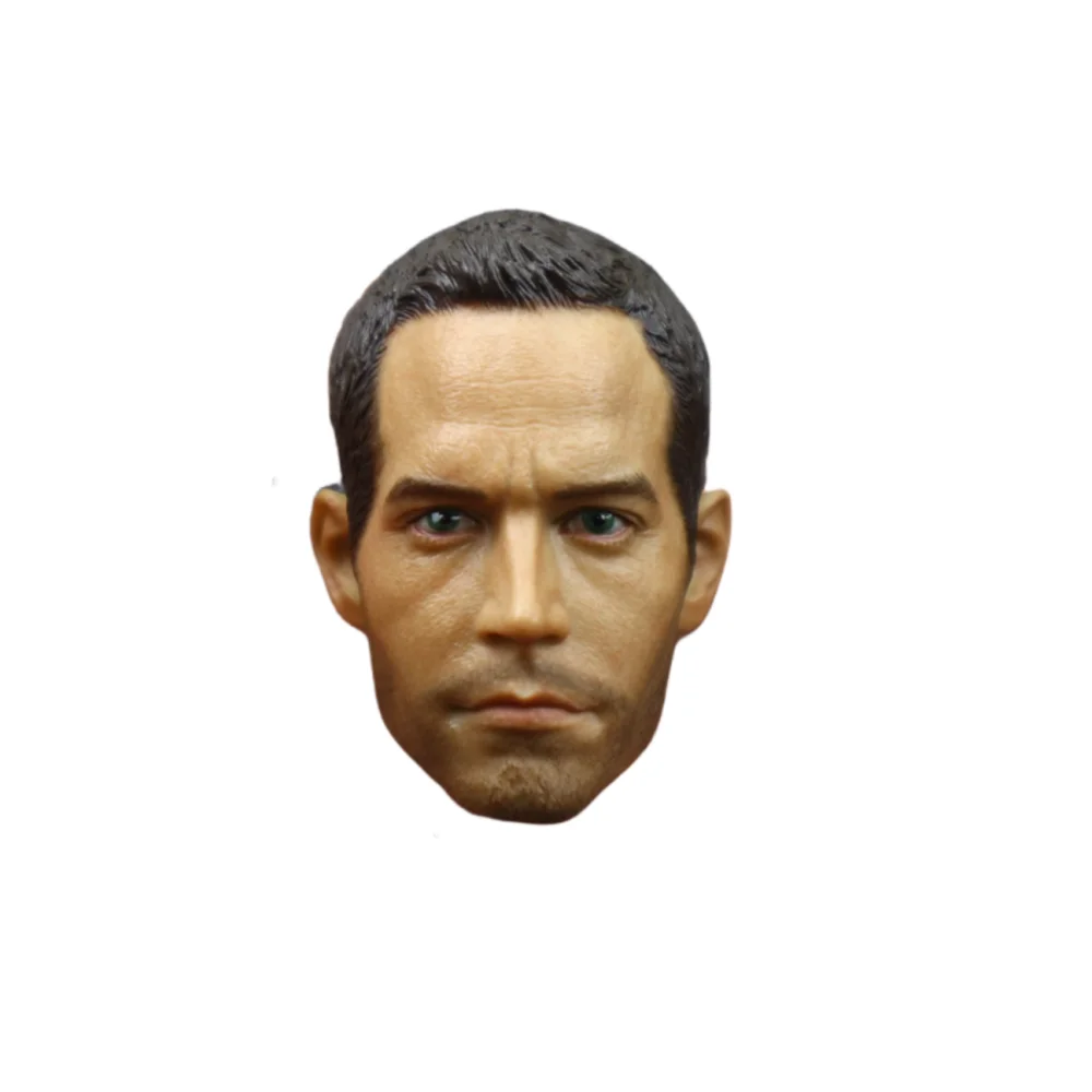 

1/6 Ratio Head Carved Paul Walker Celebrity Male Soldier Racing Model PVC Long Neck Collectible 12 Inch Action Doll DIY
