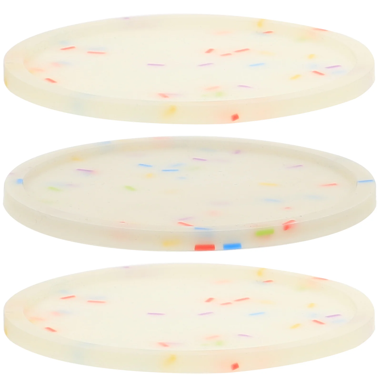 

Coaster Cup Mat Coasters Anti Siliconereplaceable Mats Non Scald Pad Household Wear Resistantoffice Insulated Table Round