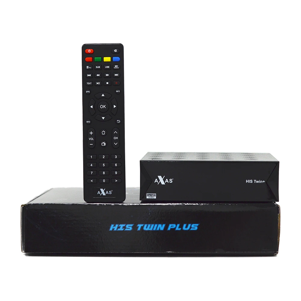 Фото AXAS HIS Twin Plus цифровой ТВ-ресивер DVB-S2/S Двойные тюнеры 1080P HD Linux Enigma2 OpenATV 6,4 встроенный WiFi спутниковый ресивер №5