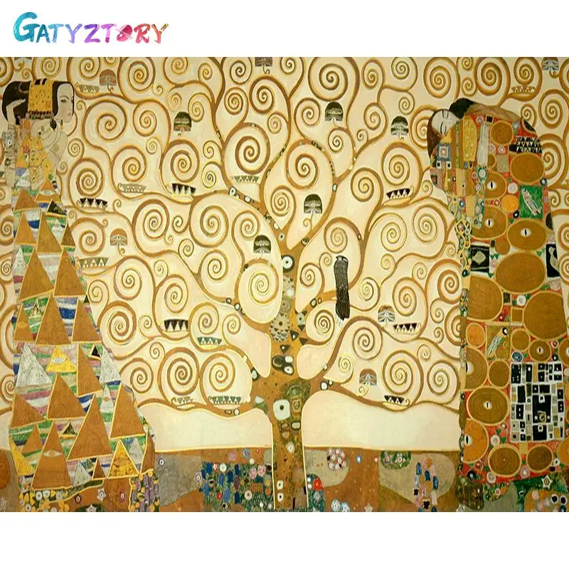 

GATYZTORY Pictures By Number Tree Gift Drawing On Canvas Painting By Numbers Landscape Home Decoration DIY Frame 20X30cm