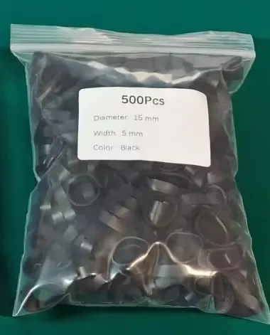 Маленькая черная резиновая лента, эластичные крошечные резинки для упаковки 100/200/500-вы выбираете количество