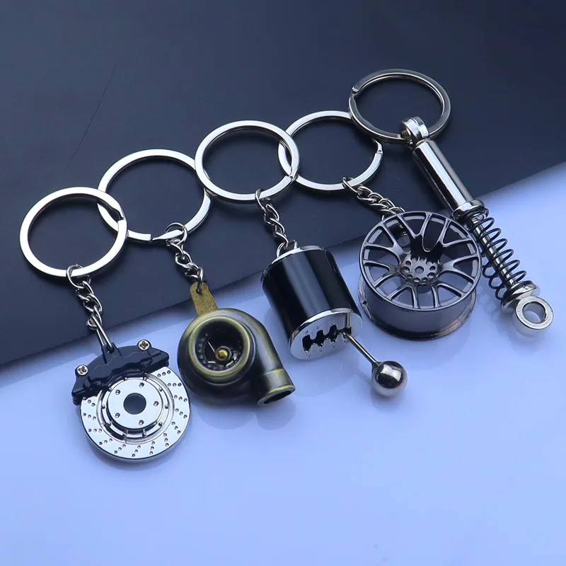 

Car Speed Gearbox Gear Head Keychain Manual Transmission Lever Metal Key Ring Car Refitting Metal Pendant Creative Keychain