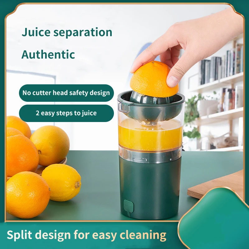 

Automatic Juicer Extractor Orange Lemon Squeezer Machine USB Charging Slag Juice Separation Kitchen Appliance Orange Extractor