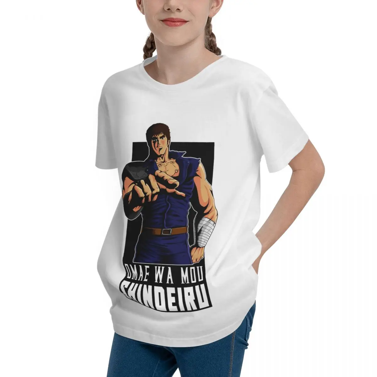 Высококачественная футболка с коротким рукавом Omae Wa Mou shindiru высшего качества