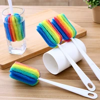 water bottle cup mug cleaning brush scrubber with long handle comfort grip brushes for baby bottles jars glasses