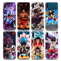 anime one piece d luffy clear phone case for samsung a70 a70s a40 a50 a30 a20e a20s a10 a10s note 8 9 10 20 soft silicone