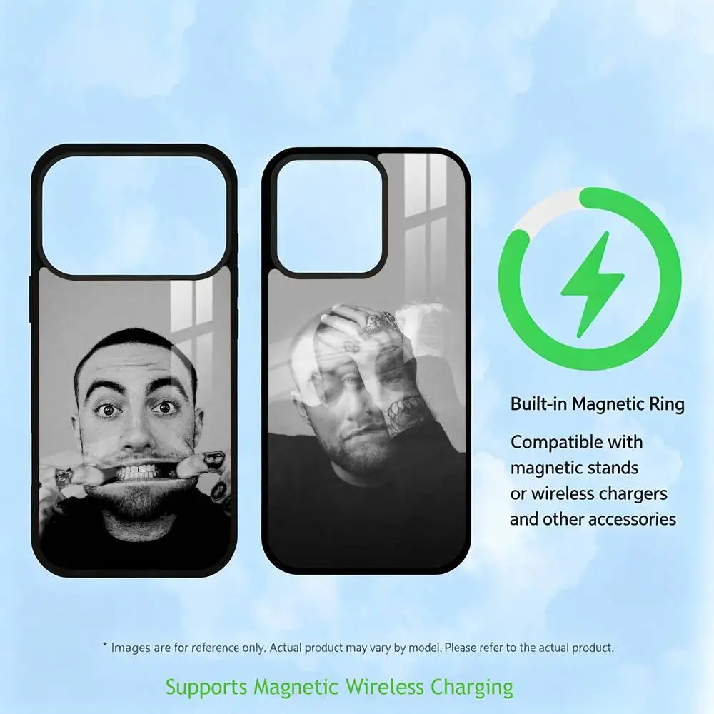Фото Чехол для телефона Mac Miller Rapper Honor для iPhone 17, 16, 15, 14, 13, 12, 11 Plus, Pro с поддержкой магнитной беспроводной зарядки №1