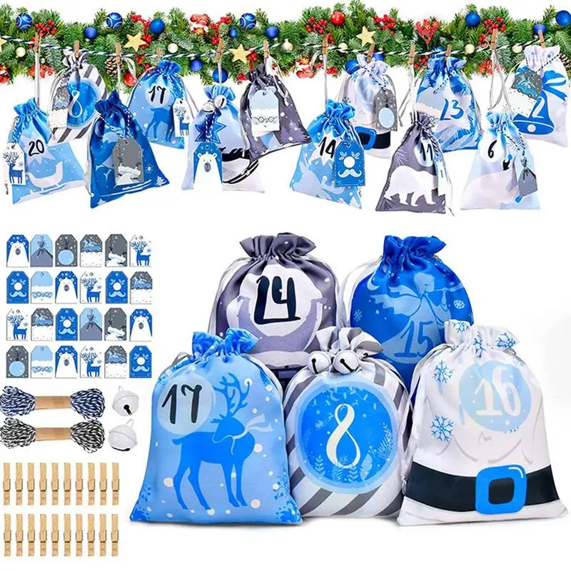 

Набор из 24 сумок с календарём и обратным отсчетом