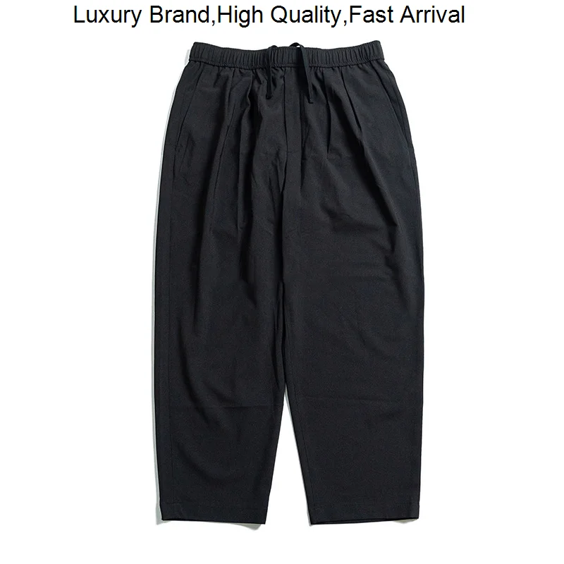 23SS BEAMS Double Fold Solid Color Quick Drying For Men Women Leisure Western-style Trousers
