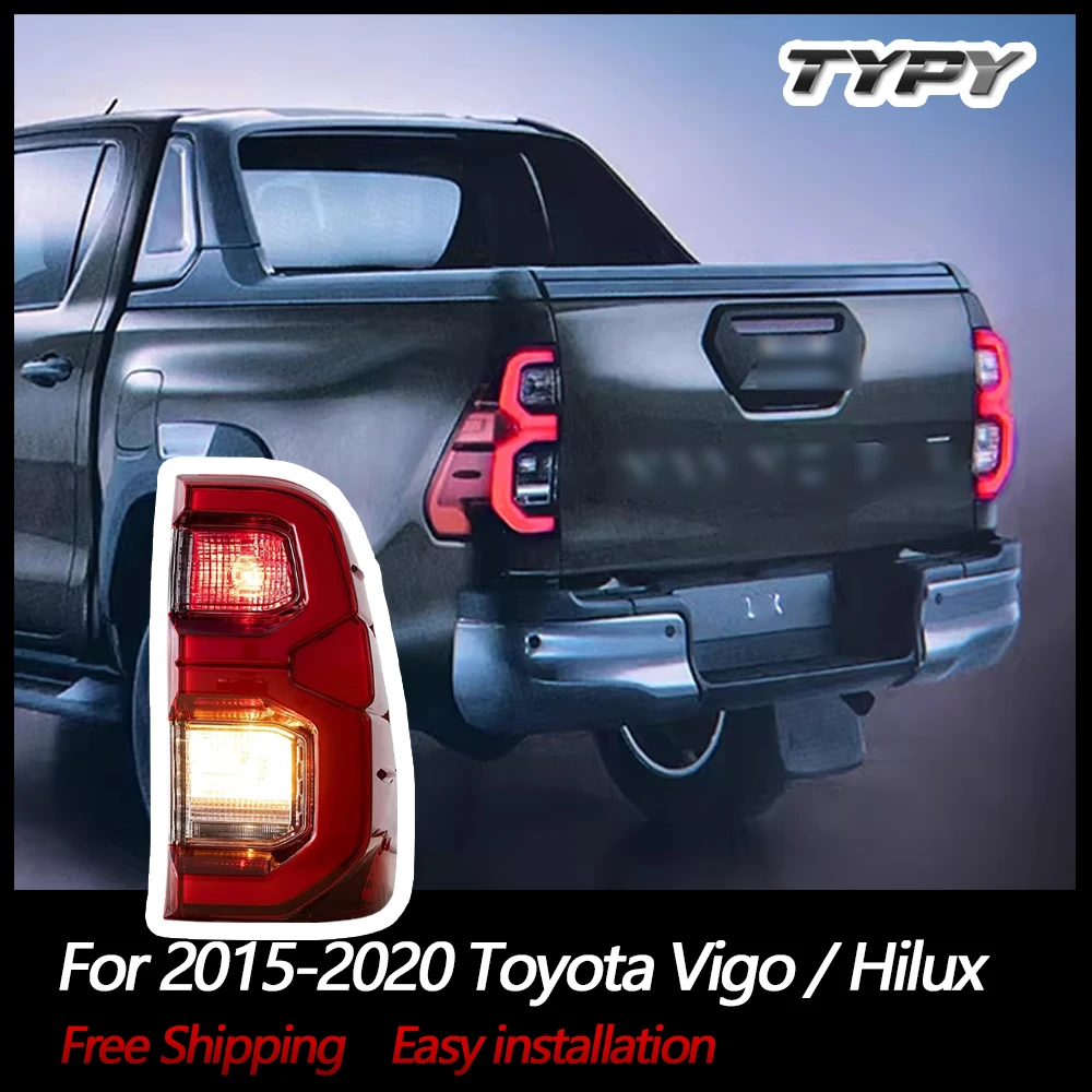 Светодиодный красный задний фонарь в сборе для Toyota Vigo / Hilux 2015-2020 Base Chasis двойная