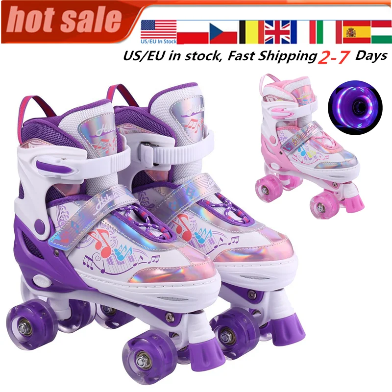 Adjustable roller skate for kids girls with Full Light Up LE