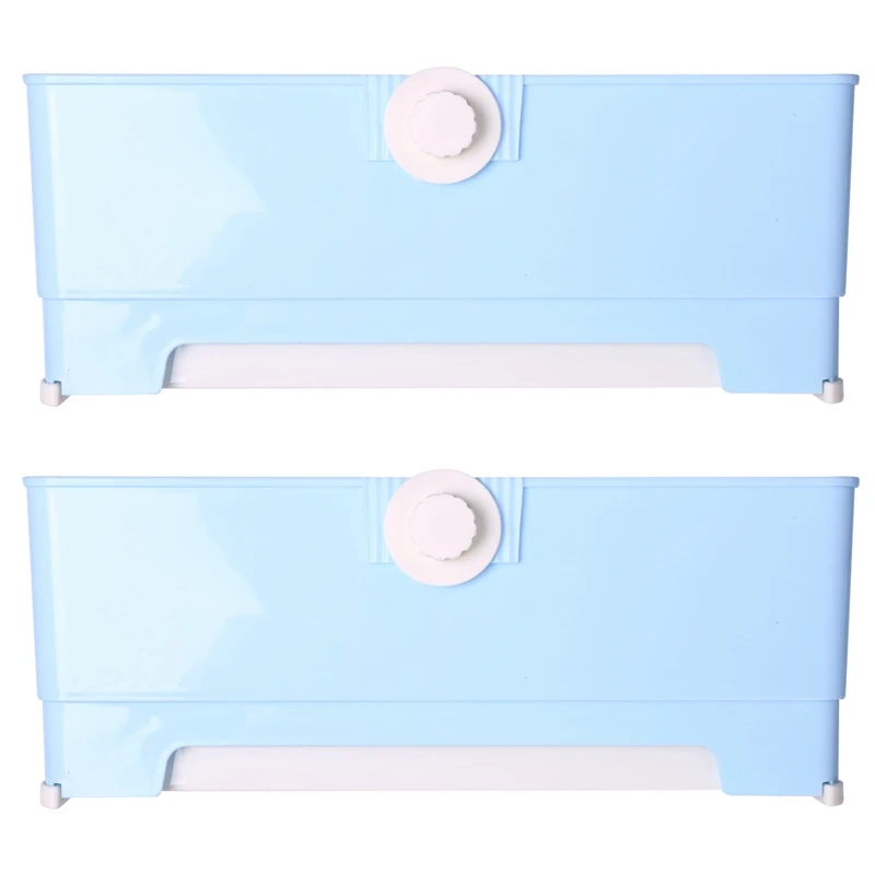 

2X Large Rabbit Litter Box With Drawer, Corner Toilet Box With Grate Potty Trainer, Bigger Pet Pan