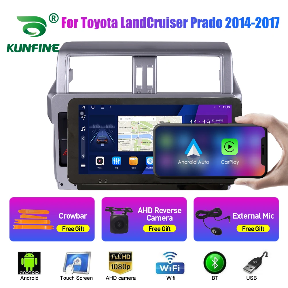 

Android 10.0 1024*600 Octa Core Car DVD GPS Navigation Player Deckless Car Stereo for Toyota Land Cruiser Prado 2014-2017 R