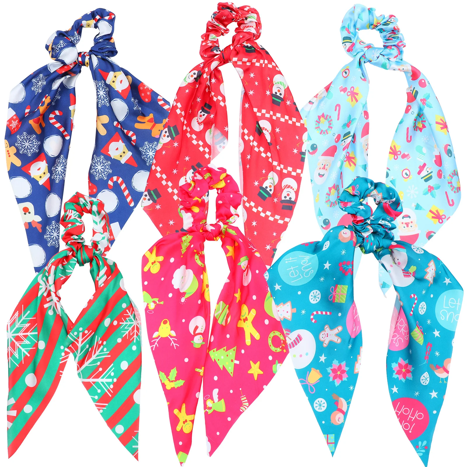 

6 шт., длинные резинки для волос