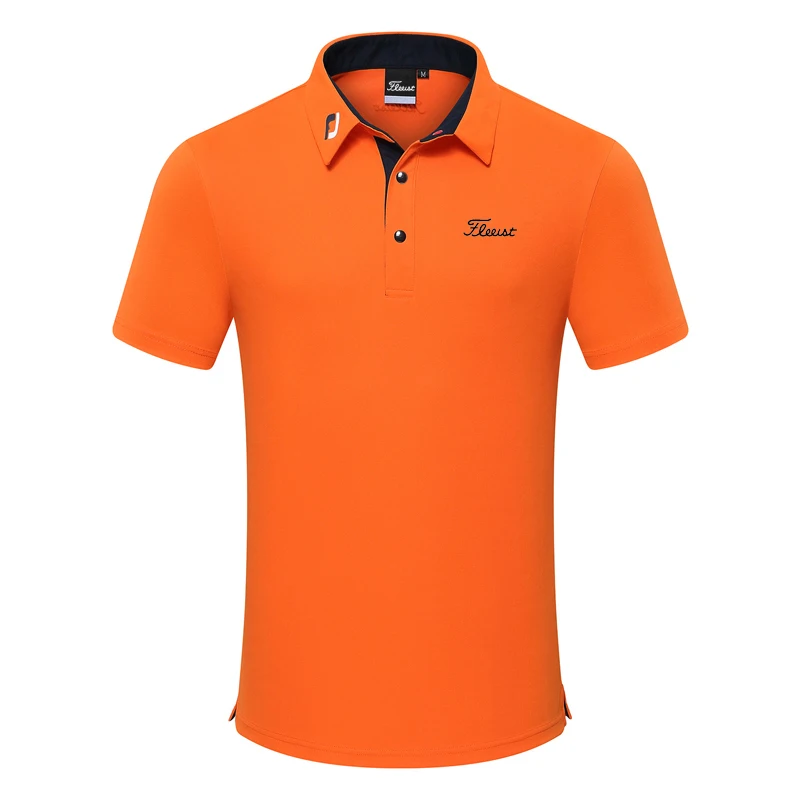 Men's Golf Shirts Spring Summer Short Sleeve T-shirt Top Outdoor Fashion Casual T-shirt Quick-drying Ventilation Golf Clothing