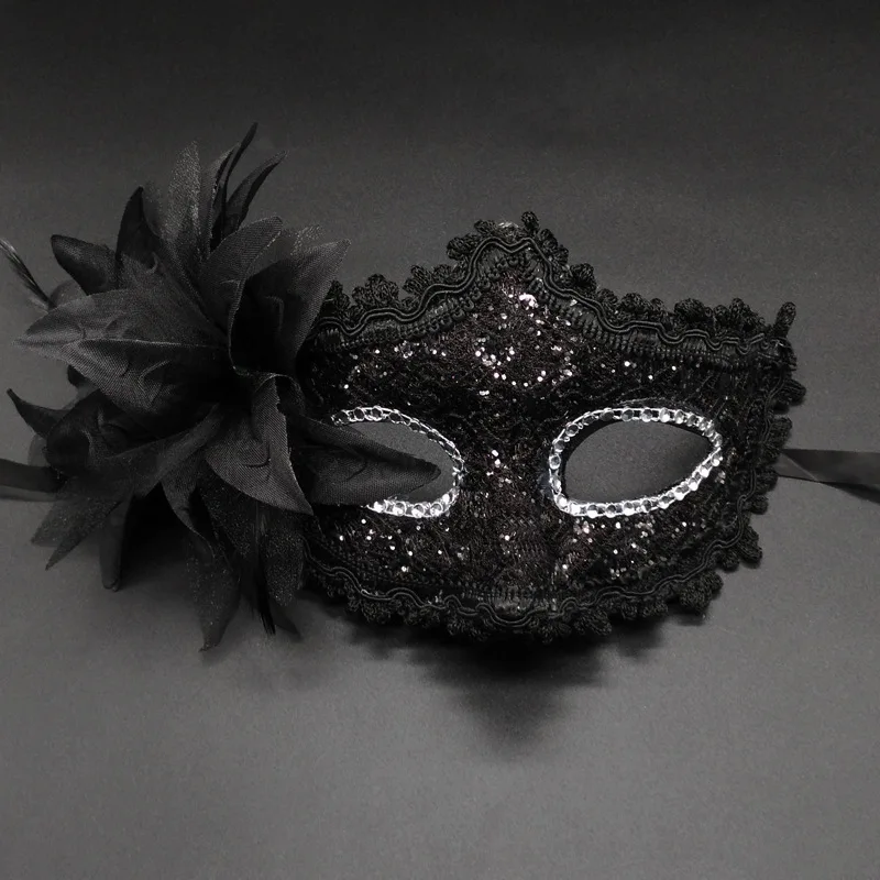 Женская Маскарадная маска с цветами для девушек Венецианский костюм женский