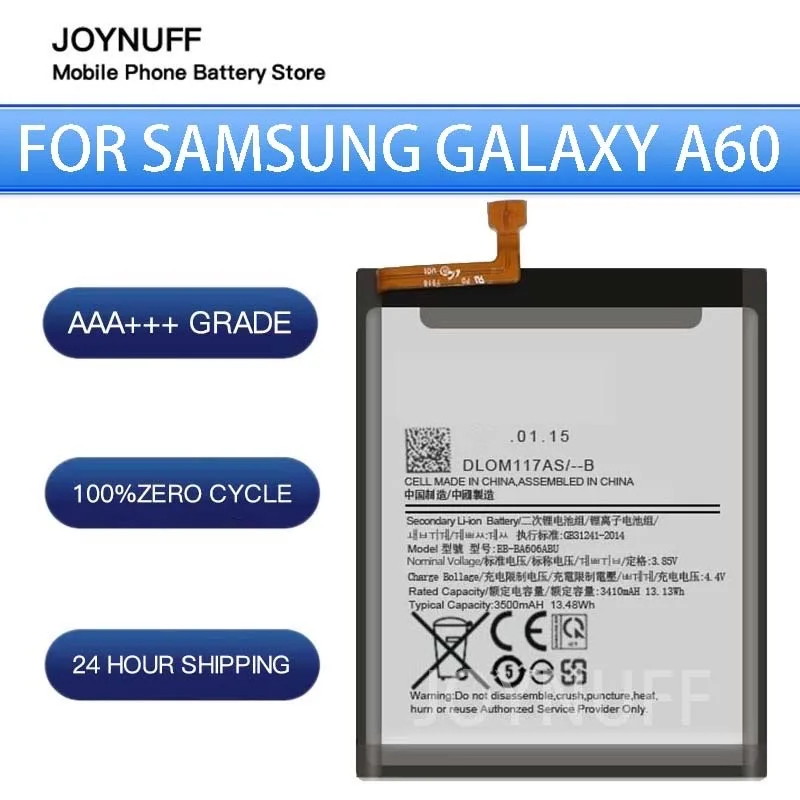 

New Battery High Quality 0 Cycles Compatible EB-BA606ABU For Samsung Galaxy A60 SM-A606F/DS SM-A6060 SM-A606F Replacement phone+