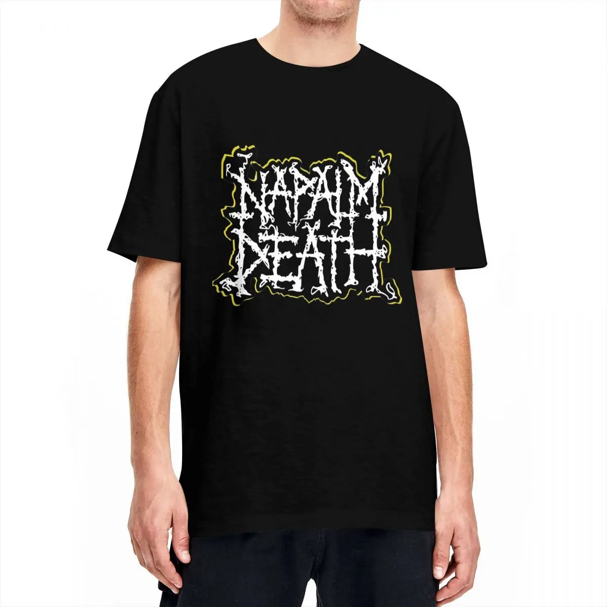 Футболка Napalm Death Metal Band для мужчин и женщин хлопковые топы с круглым вырезом