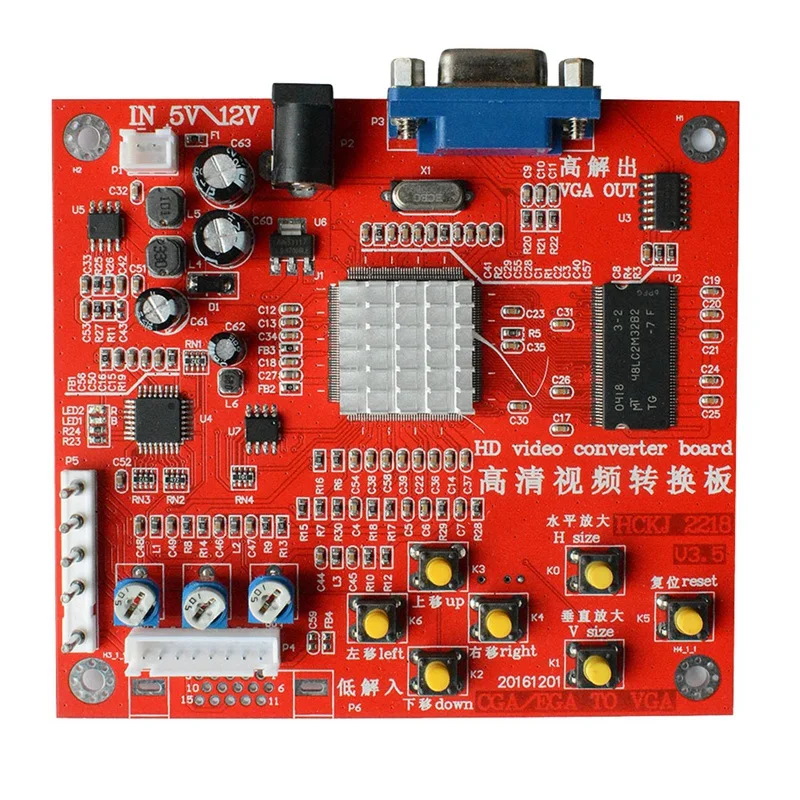 

Hot Arcade Game CGA To VGA Converter Video Game Converter Board RGBS/CGA To VGA HD RGB To VGA Converter