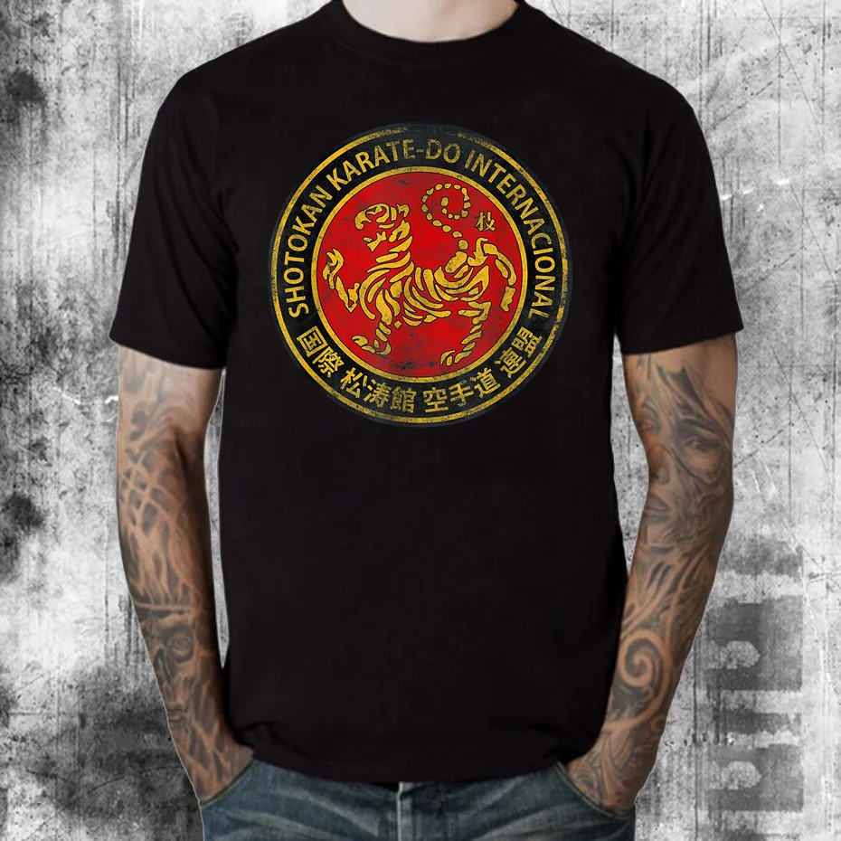 

Shotokan Karate Do Martial Arts Japan Dojo Vintage Style Fitted Men T Shirts Men Harajuku T-Shirt Youthful Clothes VALENTINE DAY