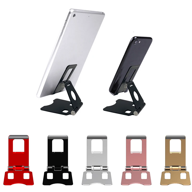 Universal Phone Holder Stand Multi-function Tablet Holder Bracket Portable Mini Desktop Alloy Holder Stand for Phone & Tablet