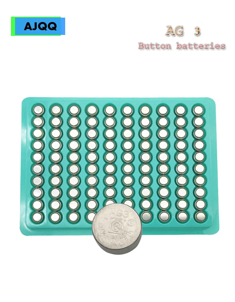

100Pcs AG3 Watch Battery LR41 377 LR626 1.55V Alkaline Cell SR626SW Electronic Light Gifts Toys Camera Small Electronic