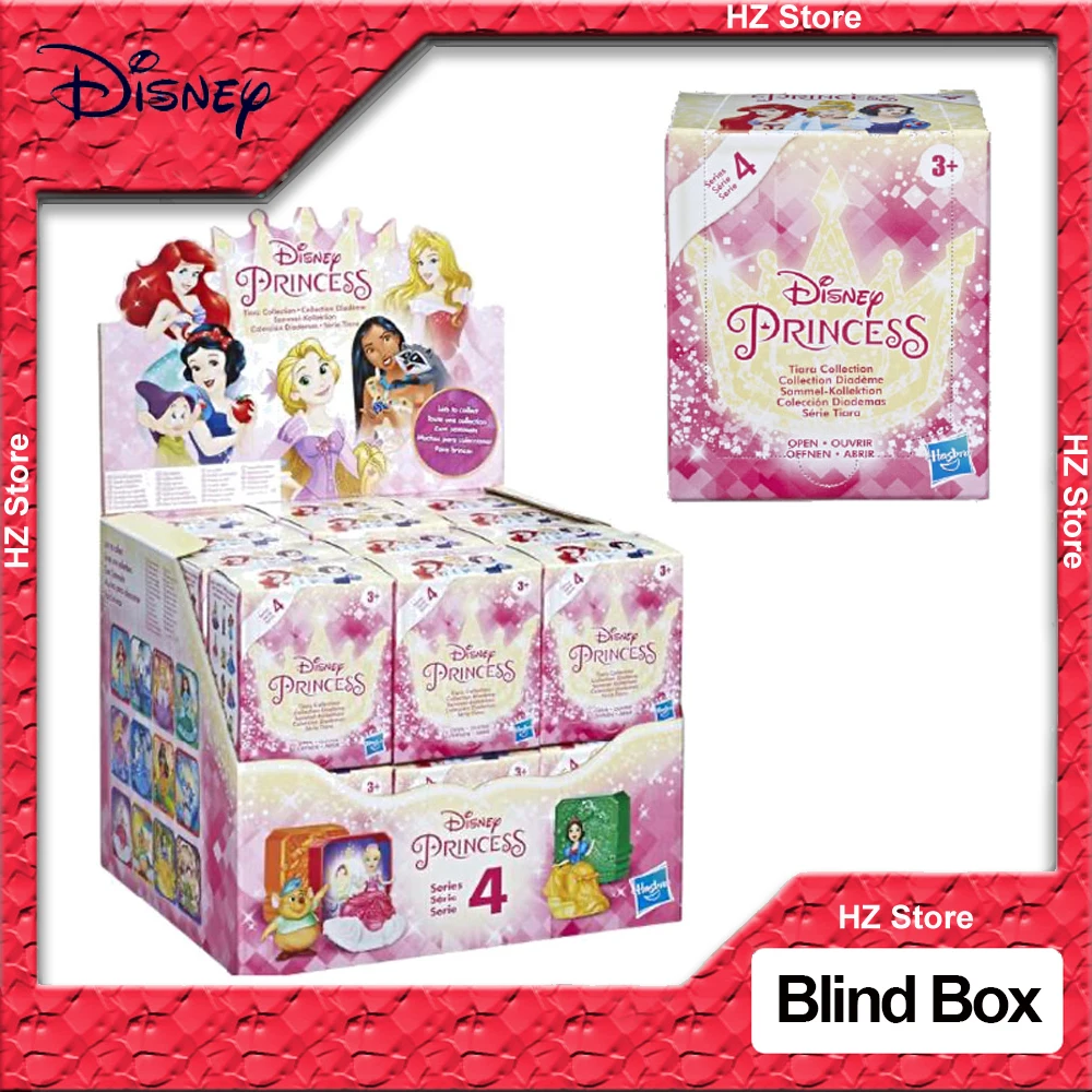 

Disney Princess Royal Stories Series Blind Box Figure Toys Surprise Snow White Dwarf Prince Mermaid Dolls for Birthday Gift