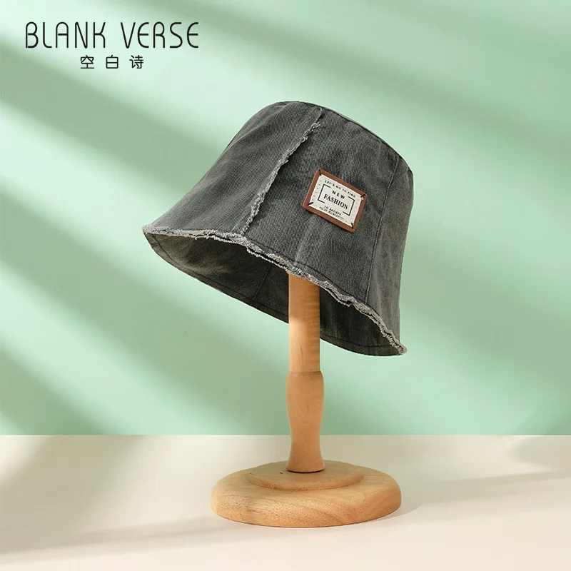

Summer New Cowboy Edge Shading Is Prevented Bask In Bucket Hat Female Outdoor Retro Personality Letter Edge Grinding Male Litera