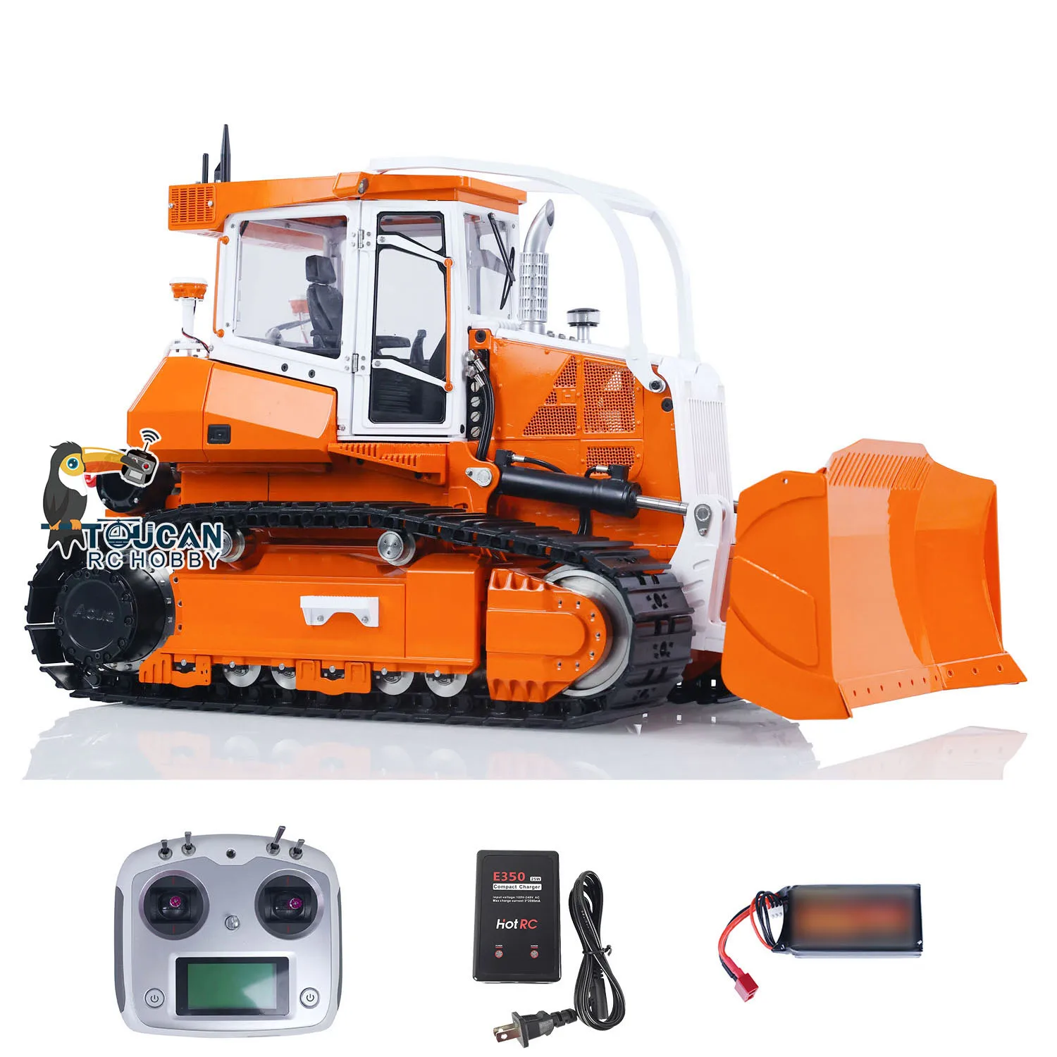 LESU 1/14 RC Aoue 850K металлический бульдозер