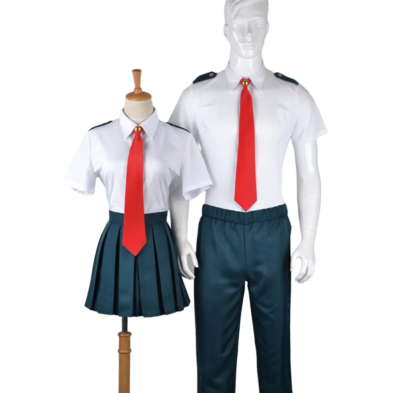 Boku no Hero Academia My Summer Winiter Uniform Midoriya Izuku Bakugou Katsuki Ochaco Uraraka Cosplay Costume Wigs