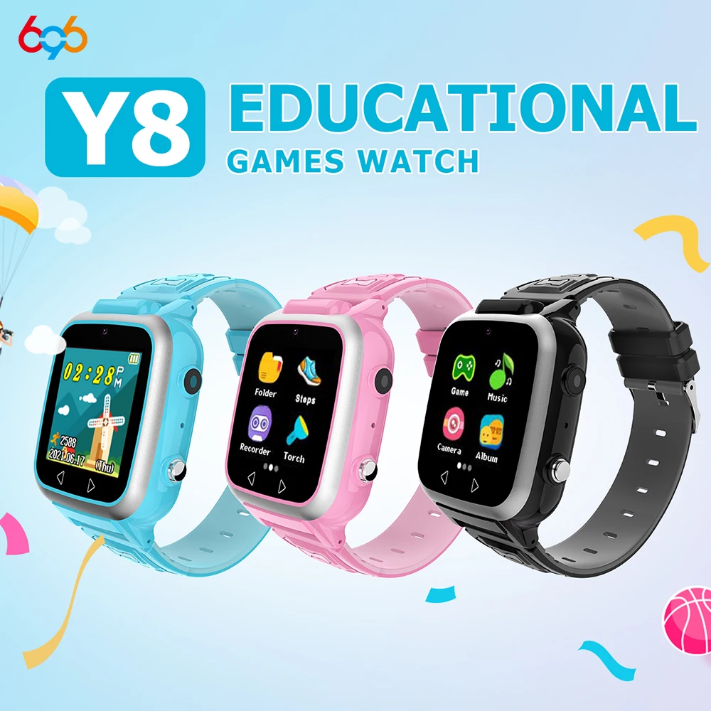 

Children Smart Game Watches Puzzle Game Play Music Smartwatch Calculator Camera SIM Card Phone Call Kids Smart Clock Watch Band