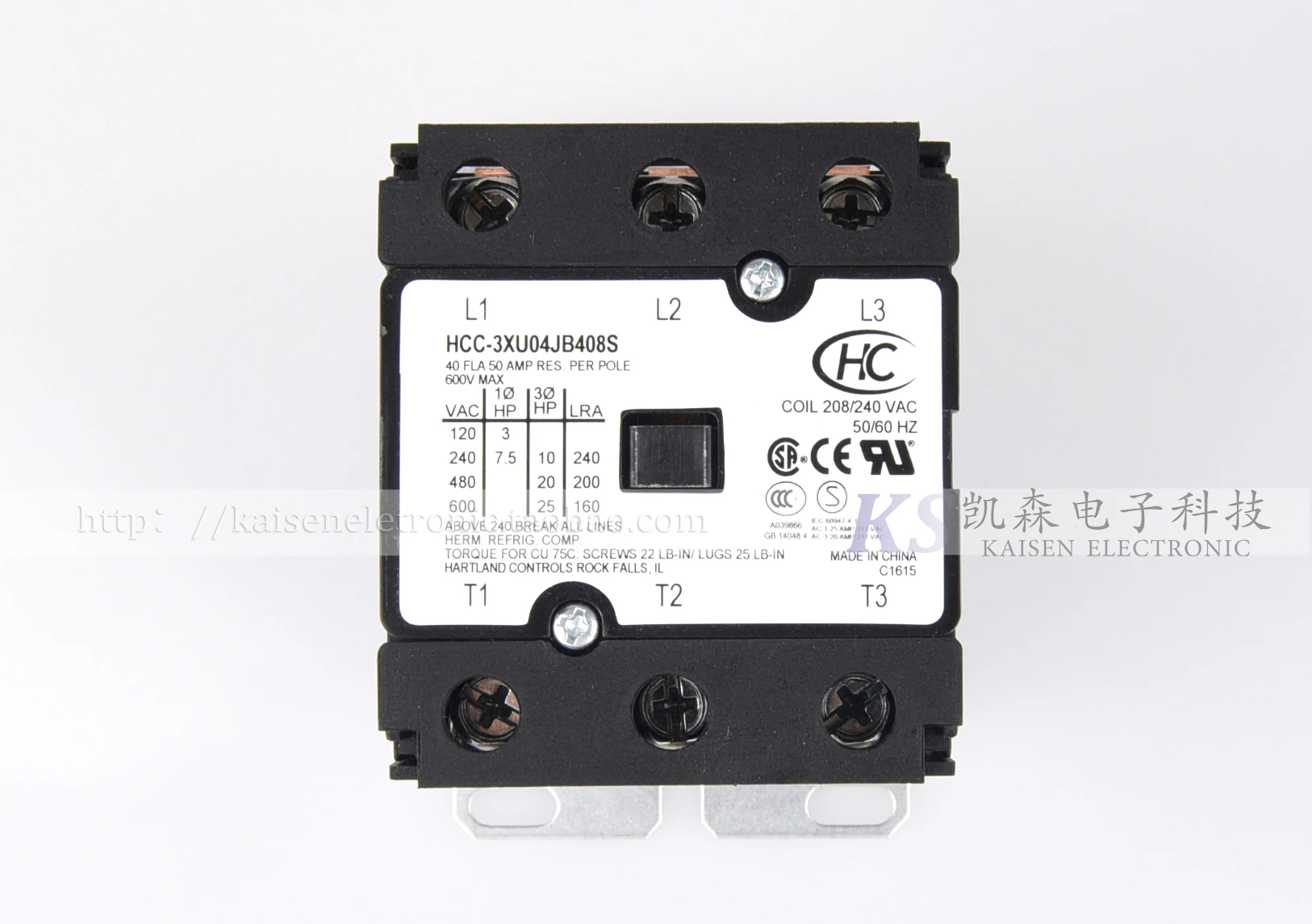 

208/240V 30A HCC-3XU02HD с защитной крышкой 40A HCC-3XU04JB KC AC контактор