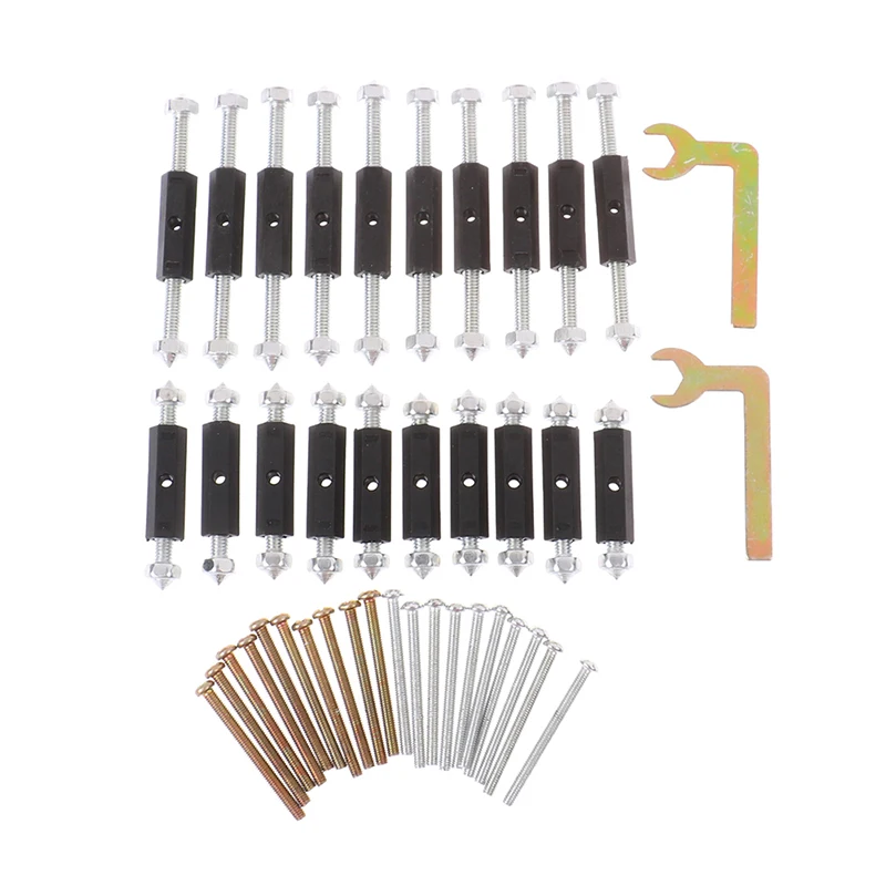 

10pcs/set Durable Type 86/Type 118 Cassette Repairer Electrical Box Cassette Screws Support Rod Set For Wall Mounted Switch Box