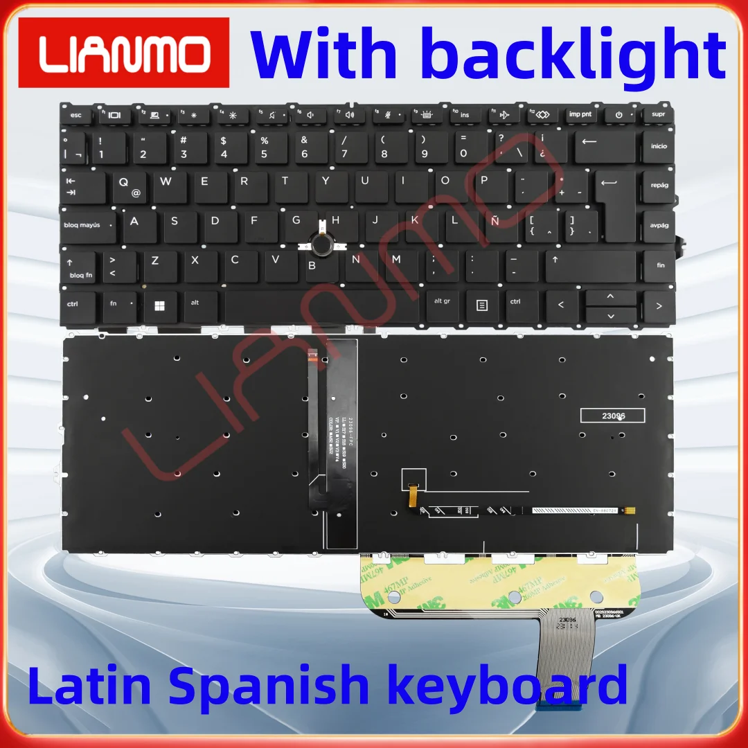Клавиатура ноутбука French/Latin Language/Romania/Portugal подходит для HP 840 G7 G8 845 745 zbook14