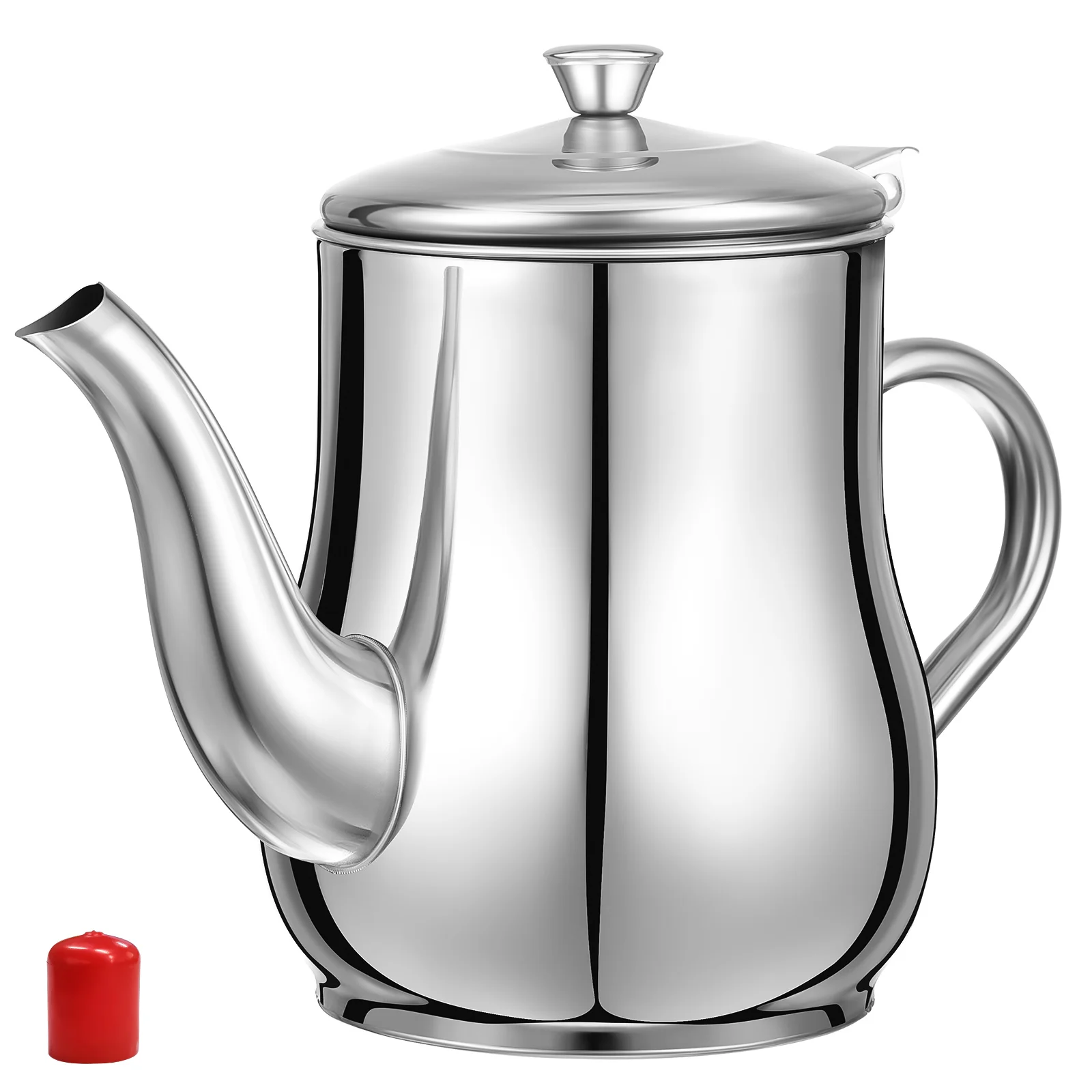 

1 Pc Comfortable Handle Oil Container Pot with Removable Filter Oil Dispenser Pot with Strainer