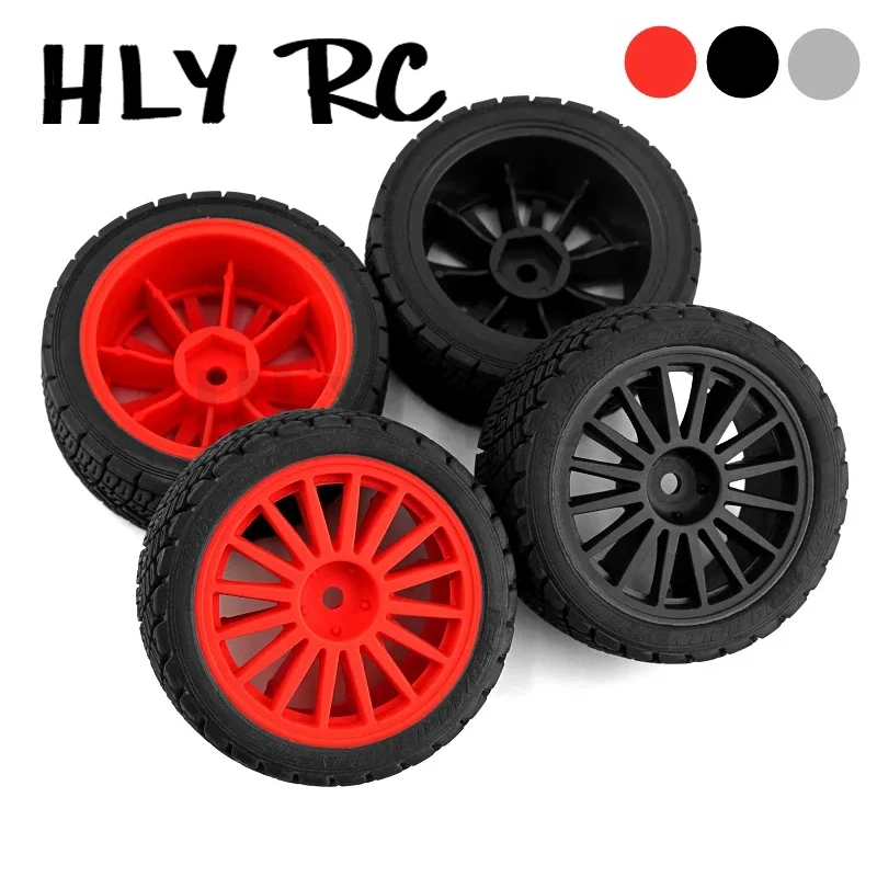 

4pcs 67mm Rubber Tire Wheel Tyre for Tamiya XV01 XV02 TT01 TT02 PTG-2 WRC Hyundai i20 1/10 RC Rally Racing Car Upgrade Parts