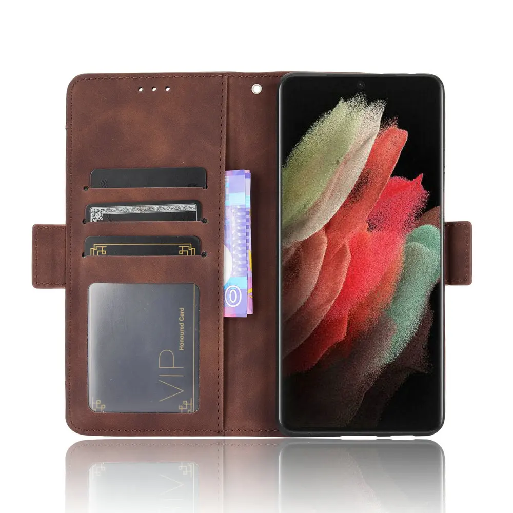 S21 S 22 Ultra 5G Flip Case Removable Card Leather Cover for Samsung Galaxy S22 Plus Case Samsung S 21 FE S20 Wallet Etui Coque