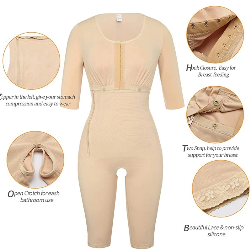 Body Shaper for Women Waist Trainer Corset Tummy Control Fajas Post Surgery Compression Butt Lifter Full Bodysuits Shapewear